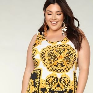 Black & Yellow Tank Catsuit